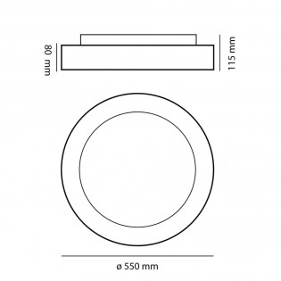 LED Ceiling Flush Light Silen Dimmable (40W)