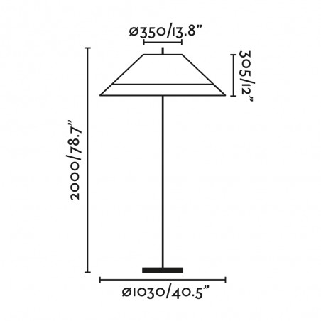 Outdoor floor lamp Saigon Wicker II