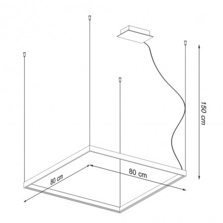 Nelya LED-Pendelleuchte (50W) III