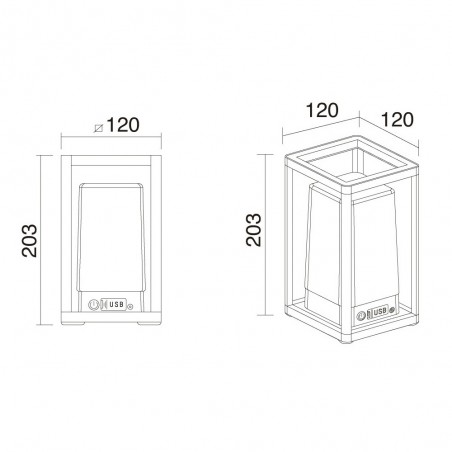 Venice Smart Tragbare LED-Tischlampe (5W)