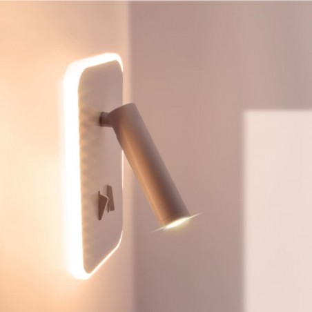 Aplique con lector LED Geria (11W+3W)