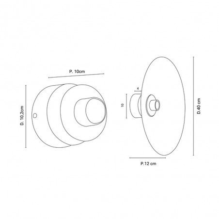 Wall Lamp Gatsby Kumo 40