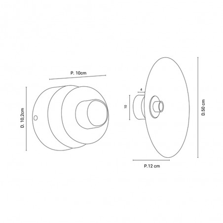 Wall Lamp Gatsby Kumo 50