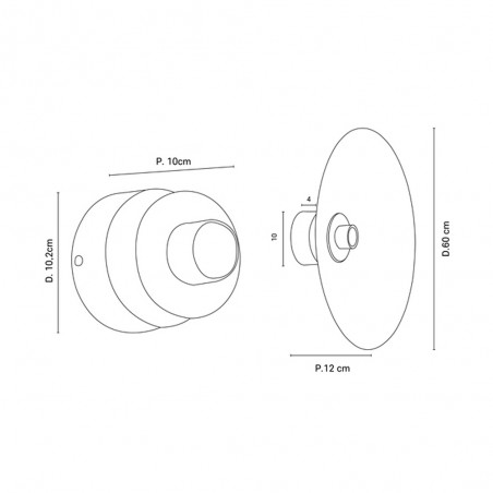 Wall Lamp Gatsby Kumo 60