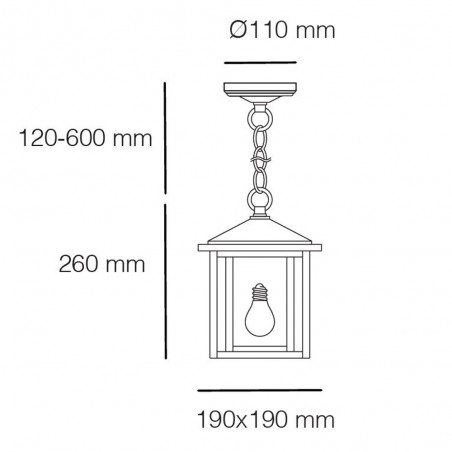 Outdoor Pendant Lamp Ronda