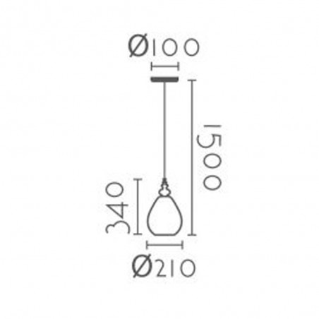 Ceiling lamp Cerceta