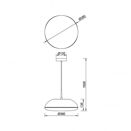 Lámpara de techo Kazz 38