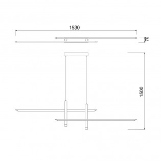 Lámpara colgante LED Esparta (50W)