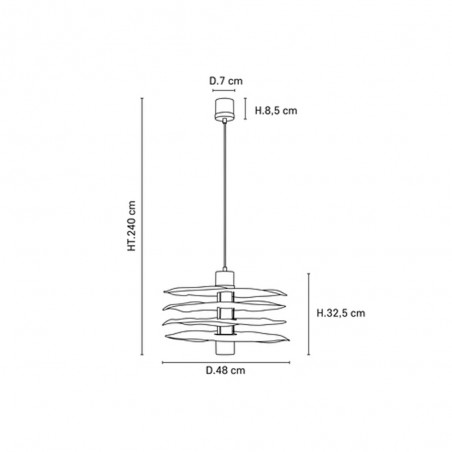Ceiling Lamp Rivage M