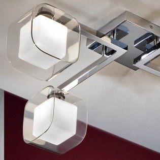 LED Ceiling flush light Cube (4x6W)