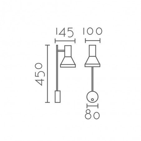 Wall lamp Cetia II