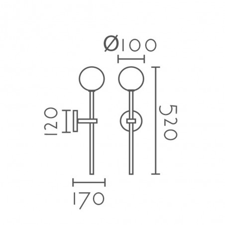Wall lamp Calandria