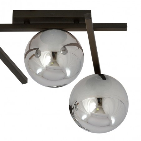 Ceiling Flush Lamp Tramas Graphite (3 lights)