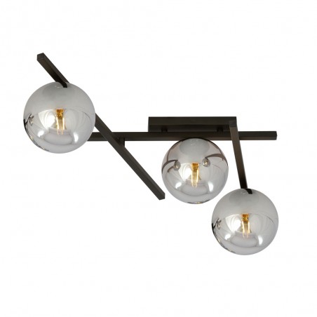 Ceiling Flush Lamp Tramas Graphite (3 lights)