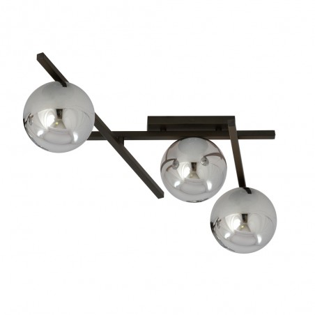 Ceiling Flush Lamp Tramas Graphite (3 lights)