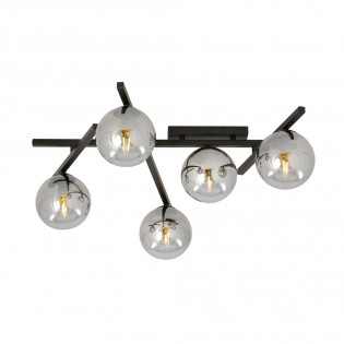 Ceiling Flush Lamp Tramas Graphite (5 lights)