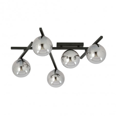 Ceiling Flush Lamp Tramas Graphite (5 lights)