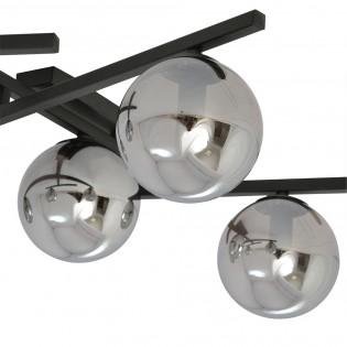 Ceiling Flush Lamp Tramas Graphite (5 lights)