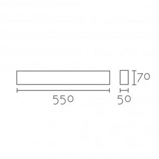 Wall lamp Led Madera (18W+9W)