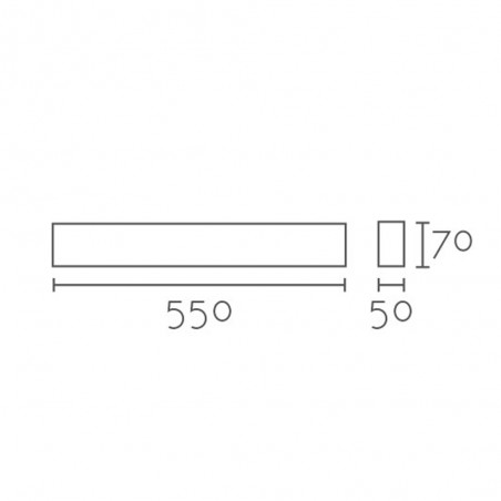 Wall lamp Led Madera (18W+9W)