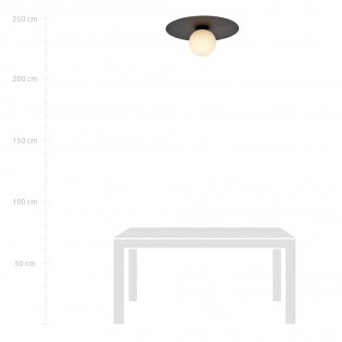 Ceiling Flush Lamp Ícaro Opal (1 light)