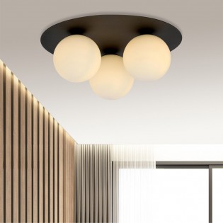 Ceiling Flush Lamp Ícaro Opal (3 lights)
