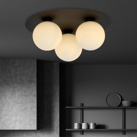 Ceiling Flush Lamp Ícaro Opal (3 lights)