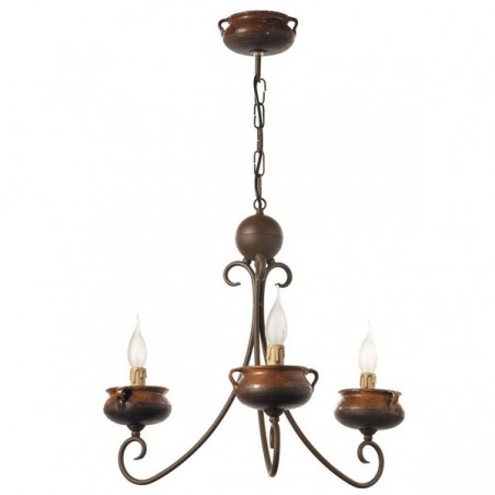 Ollas handgefertigte Lampe (4 Lichter)