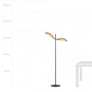 Floor Lamp Cano Rattan (2 lights)