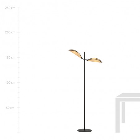 Floor Lamp Cano Rattan (2 lights)