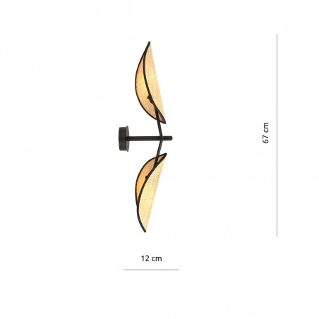 Wall Lamp Cano Rattan (2 lights)