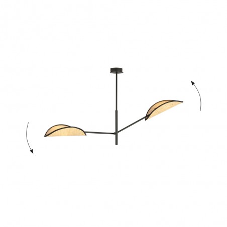 Ceiling Lamp Cano Rattan (2 lights)