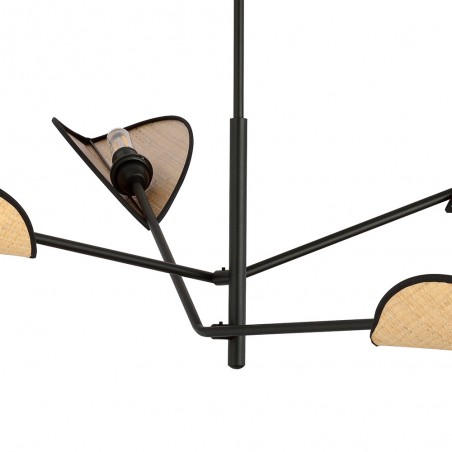 Cano Rattan Deckenleuchte (4 Leuchten)