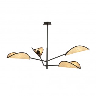 Cano Rattan Deckenleuchte (4 Leuchten)