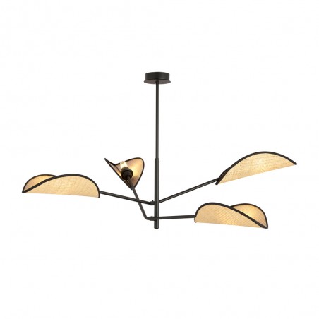 Cano Rattan Deckenleuchte (4 Leuchten)