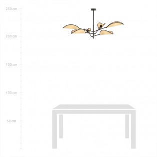Ceiling Lamp Cano Rattan (6 lights)