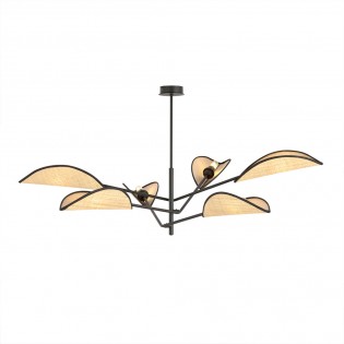 Ceiling Lamp Cano Rattan (6 lights)
