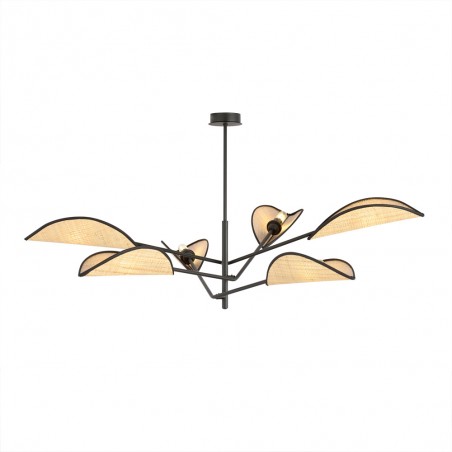 Cano Rattan Deckenleuchte (6 Leuchten)