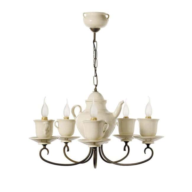 Chandelier Teapot-cups (5 lights)