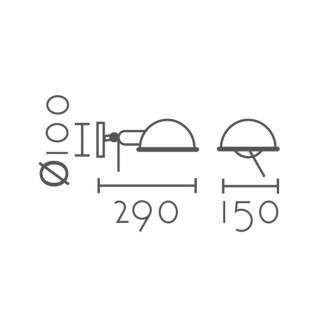 Wall lamp Golondrina III