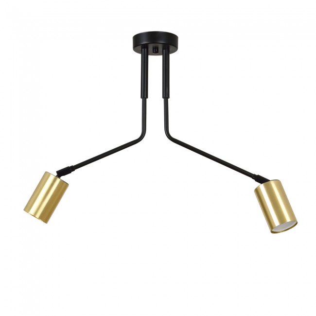 Ceiling Flush Lamp Norber Black (2 lights)