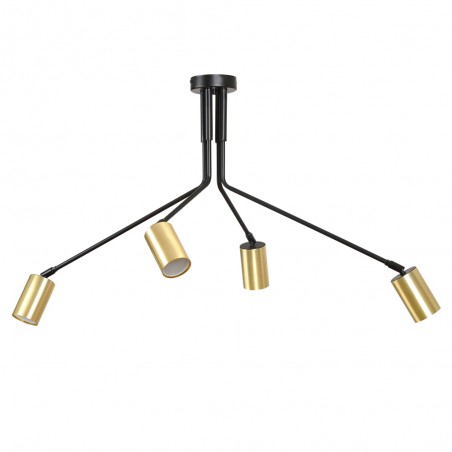 Ceiling Flush Lamp Norber Black (4 lights)