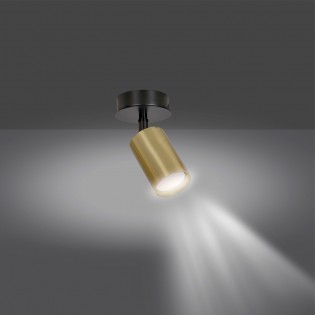 Adjustable Ceiling Spotlight Tao Black/Gold