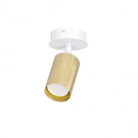 Adjustable Ceiling Spotlight Tao White/Gold