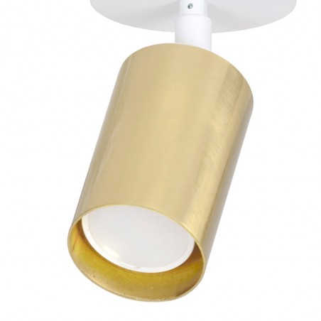 Adjustable Ceiling Spotlight Tao White/Gold