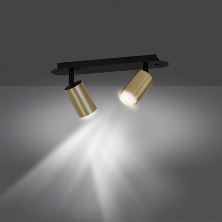 Spotlights Track Lamp Tao Black/Gold (2 lights)