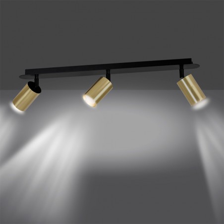 Spotlights Track Lamp Tao Black/Gold (3 lights)