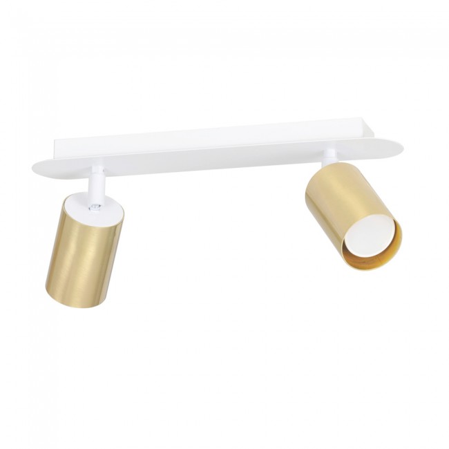 Tao Weiß/Gold Strahlerleiste (2 Leuchten)