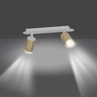 Spotlights Track Lamp Tao White/Gold (2 lights)