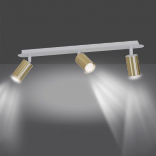 Tao Strahlerleiste Weiß/Gold (3 Leuchten)